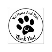 獣医ビジネス感謝ゴム印 ラバースタンプ (インプリント)