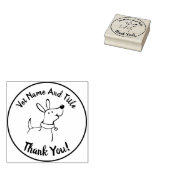 獣医ビジネス感謝You Dog Rubber Stamp ラバースタンプ (押印)