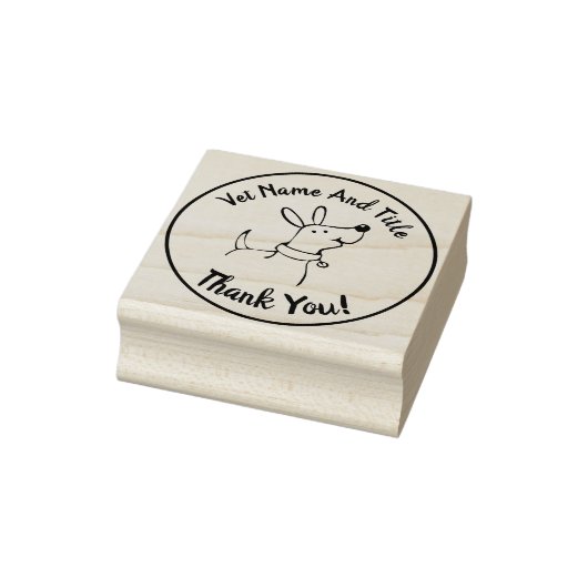 獣医ビジネス感謝You Dog Rubber Stamp ラバースタンプ (スタンプ)