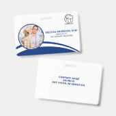 獣医ビジネス用写真IDバッジ バッジ (正面＆裏面)