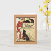 獣医フランスの用広告ノートカード カード (黄色い花)