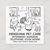 獣医プロモーション スクエア名刺 (正面)