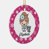 獣医ベットテックパーソナライズされた セラミックオーナメント (右)