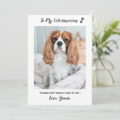 獣医ベットテックペット写真獣医 サンキューカード (スタンド正面)