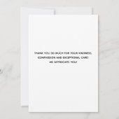 獣医ベットテックペット写真獣医 サンキューカード (裏面)