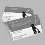獣医ベットポーブラックグレーブロックペット 名刺
