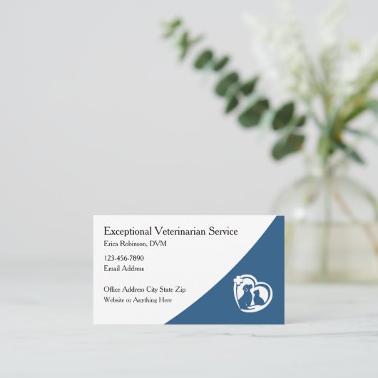 獣医ペットアポイントメント名刺 名刺 (スタンド正面)