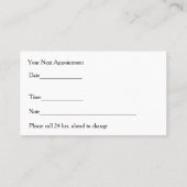 獣医ペットアポイントメント名刺 名刺 (裏面)