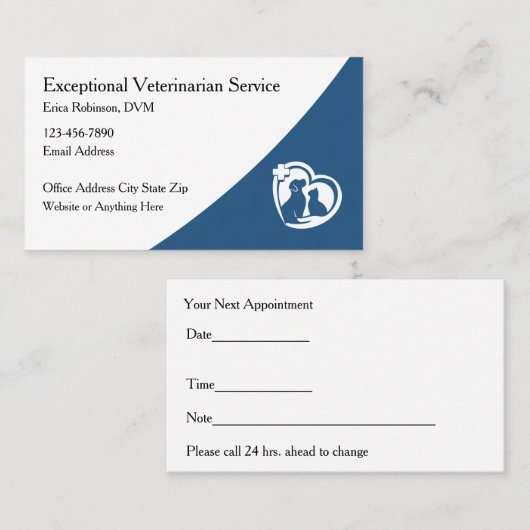 獣医ペットアポイントメント名刺 名刺 (正面/裏面)