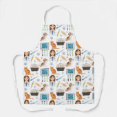 獣医ペットケア動物病院DMVパターン エプロン (正面)