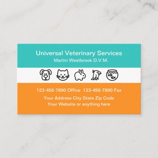 獣医ペットケア 名刺 (正面)