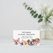 獣医ペットサービスビジネスカード 名刺 (スタンド正面)