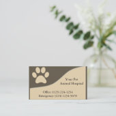 獣医ペットサービス名刺 名刺 (スタンド正面)