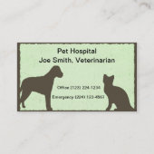 獣医ペットサービス名刺 名刺 (正面)