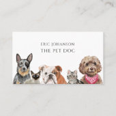 獣医ペットドクタービジネスカード 名刺 (正面)