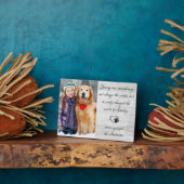 獣医ペット写真獣医への感謝 フォトプラーク (側面)