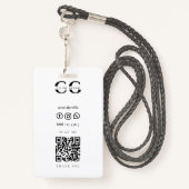 獣医ペット新郎気に |犬の専門家Qr バッジ (裏面ランヤード)