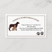 獣医ペット 名刺 (正面)