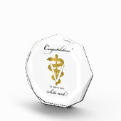 獣医ホワイトコート式おめでとうございます フォトブロック (右)