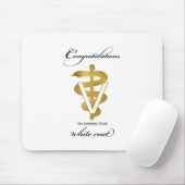 獣医ホワイトコート式おめでとうございます マウスパッド (マウス)