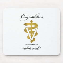 獣医ホワイトコート式おめでとうございます マウスパッド