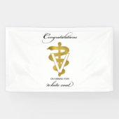 獣医ホワイトコート式おめでとうございます 横断幕 (横)