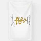 獣医ホワイトコート式おめでとうございます 横断幕 (縦)