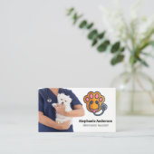 獣医ホールディングドッグ 名刺 (スタンド正面)