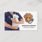 獣医ホールディングドッグ 名刺 (正面)