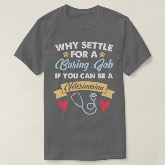 獣医ボーリング医おもしろい士院生 Tシャツ (デザイン正面)
