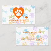 獣医ポーペットドクタークリニック 名刺 (正面/裏面)