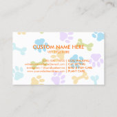 獣医ポーペットドクタークリニック 名刺 (裏面)