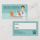獣医マンアニマルドクターキャットドッグカスタム 予約カード (正面/裏面)