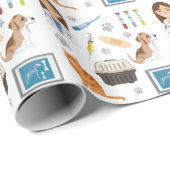 獣医メディカル獣医DVMパターン ラッピングペーパー (ロールコーナー)