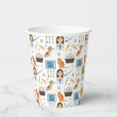 獣医メディカル獣医DVMパターン 紙コップ (裏面)