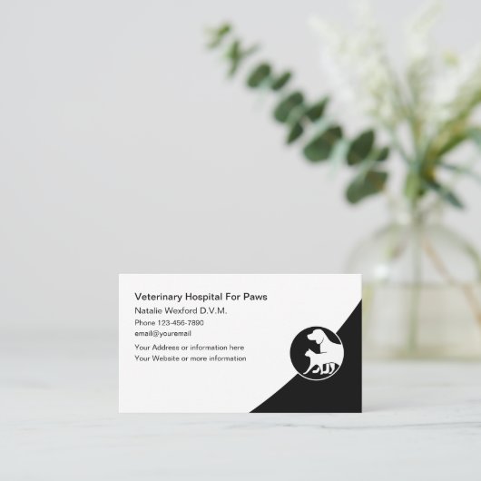 獣医モダンアポイントメント 名刺 (スタンド正面)