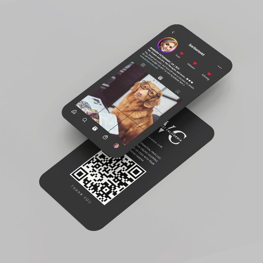 獣医モダン獣医モノグラムインスタグラム 名刺