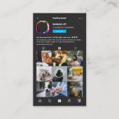 獣医モダン獣医VET獣医Instagram Dark 名刺 (正面)