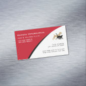 獣医モダン用磁気名刺 マグネット名刺 (インサイチュ)