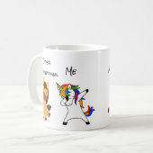 獣医ユニコーンホース面白いギフトペット獣医 コーヒーマグカップ (正面左)