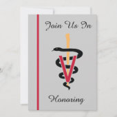 獣医リタイアメントお祝い招待状 招待状 (正面)