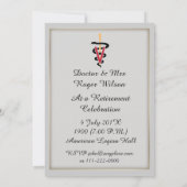 獣医リタイアメントお祝い招待状 招待状 (裏面)