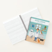 獣医ルームベットマンペットドクター名前をカスタムする ノートブック (内部)