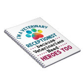 獣医レセプショニストかわいい感謝ポー ノートブック (右側)