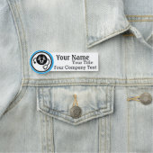 獣医ロゴ付き名前タグカスタム文字バッジ 名札 (インサイチュ)