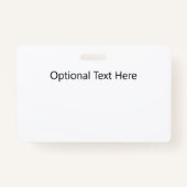 獣医ロゴ付き名前タグ文字PHOTO ID バッジ (裏面)