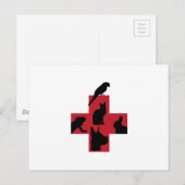 獣医ロゴ ポストカード (正面/裏面)