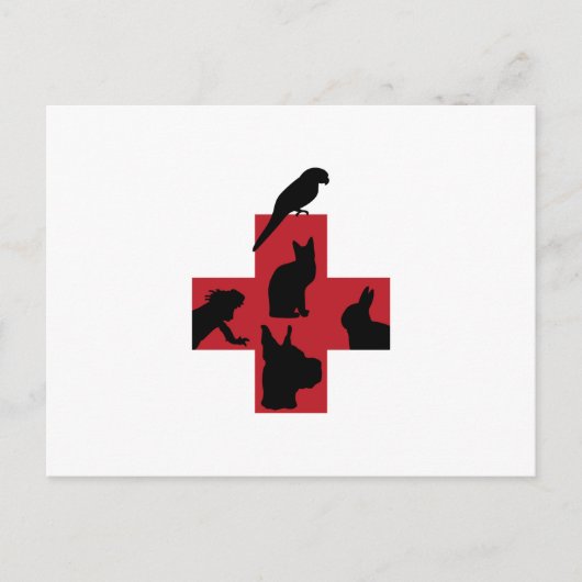 獣医ロゴ ポストカード (正面)