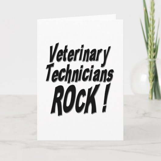 獣医ロック！グリーティングカード カード (正面)