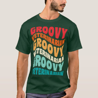 獣医ヴィンテージレトロ60s 70s 80s Vibes Tシャツ